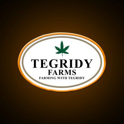 Tegridy Farms Hemp Inspired Green Leaf Led Neon Sign Rgb Color - Shineneon