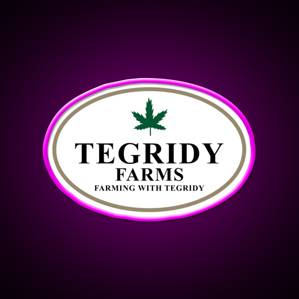 Tegridy Farms Hemp Inspired Green Leaf Led Neon Sign Rgb Color - Shineneon
