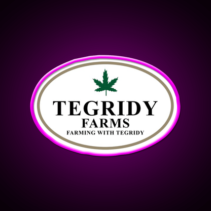Tegridy Farms Hemp Inspired Green Leaf Led Neon Sign Rgb Color - Shineneon