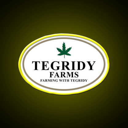 Tegridy Farms Hemp Inspired Green Leaf Led Neon Sign Rgb Color - Shineneon
