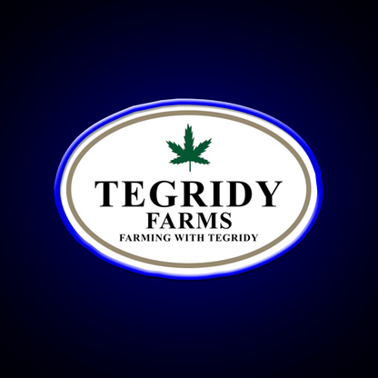 Tegridy Farms Hemp Inspired Green Leaf Led Neon Sign Rgb Color - Shineneon