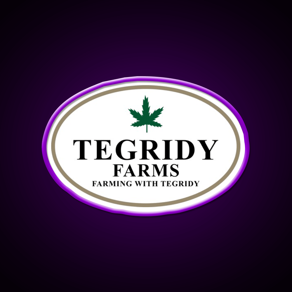 Tegridy Farms Hemp Inspired Green Leaf Led Neon Sign Rgb Color - Shineneon