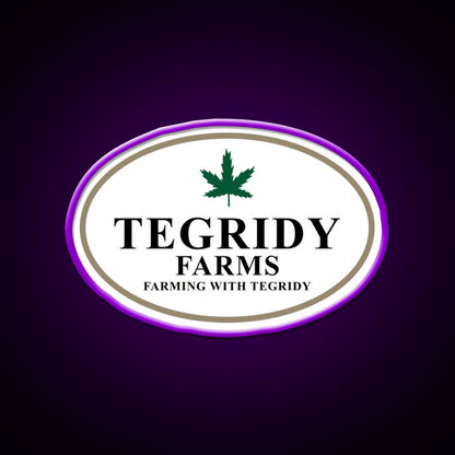 Tegridy Farms Hemp Inspired Green Leaf Led Neon Sign Rgb Color - Shineneon