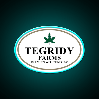 Tegridy Farms Hemp Inspired Green Leaf Led Neon Sign Rgb Color - Shineneon