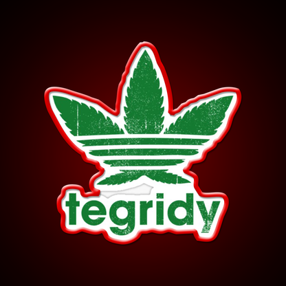 Tegridy Farms Hemp Inspired Green Leaf Led Neon Sign Room Light Sign Rgb Color - LED neon sign view 10
