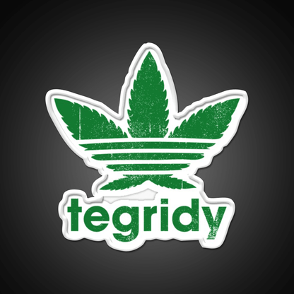 Tegridy Farms Hemp Inspired Green Leaf Led Neon Sign Room Light Sign Rgb Color - Shineneon