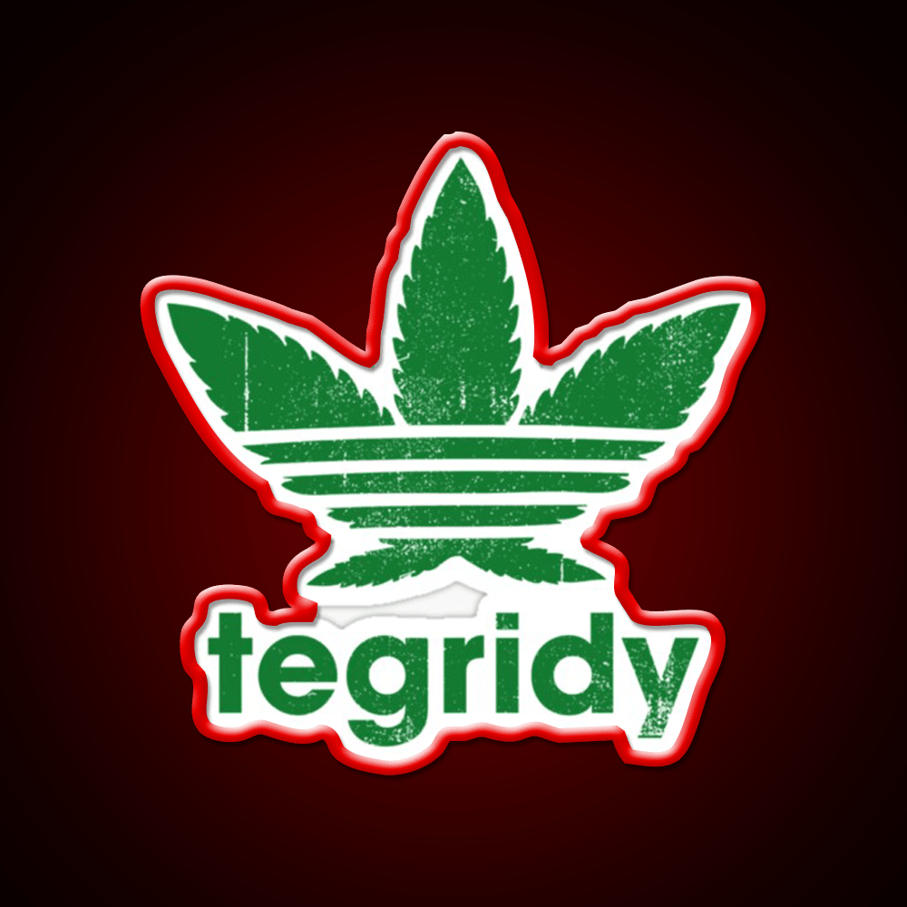 Tegridy Farms Hemp Inspired Green Leaf Led Neon Sign Room Light Sign Rgb Color - Shineneon