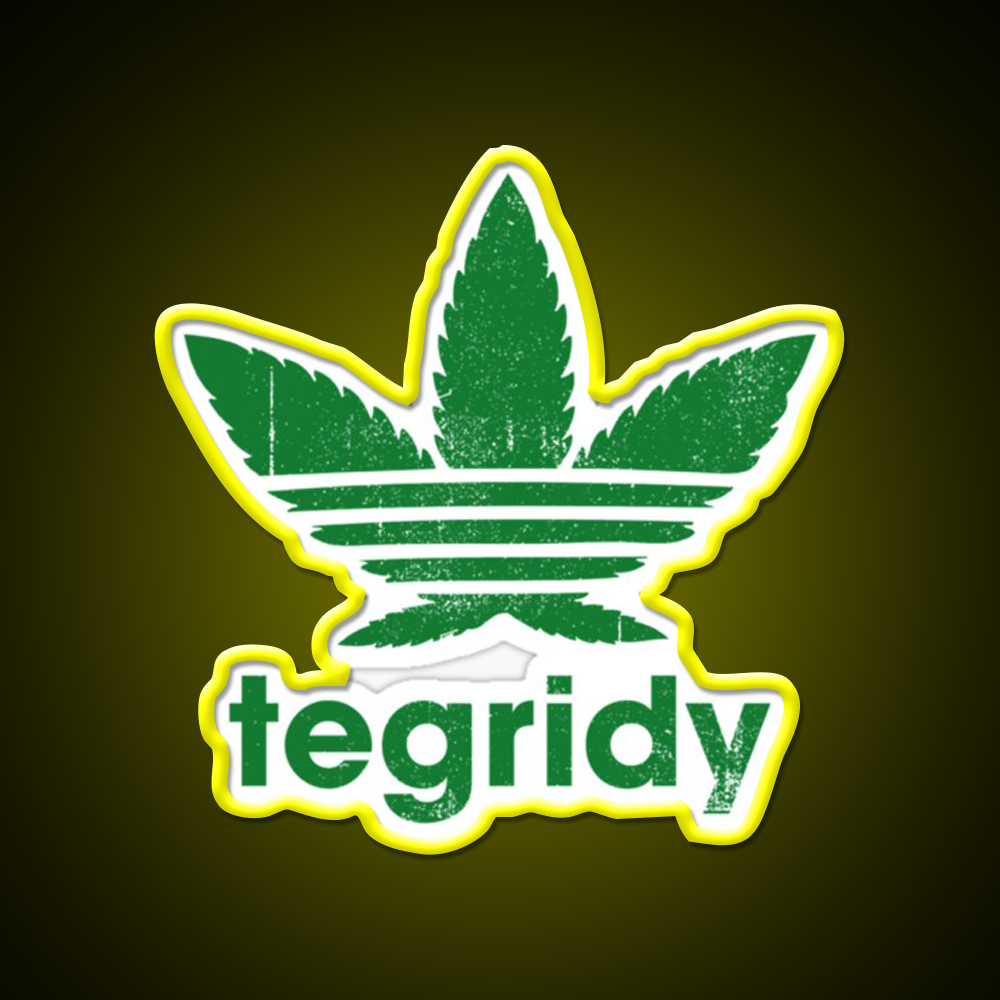 Tegridy Farms Hemp Inspired Green Leaf Led Neon Sign Room Light Sign Rgb Color - LED neon sign view 7
