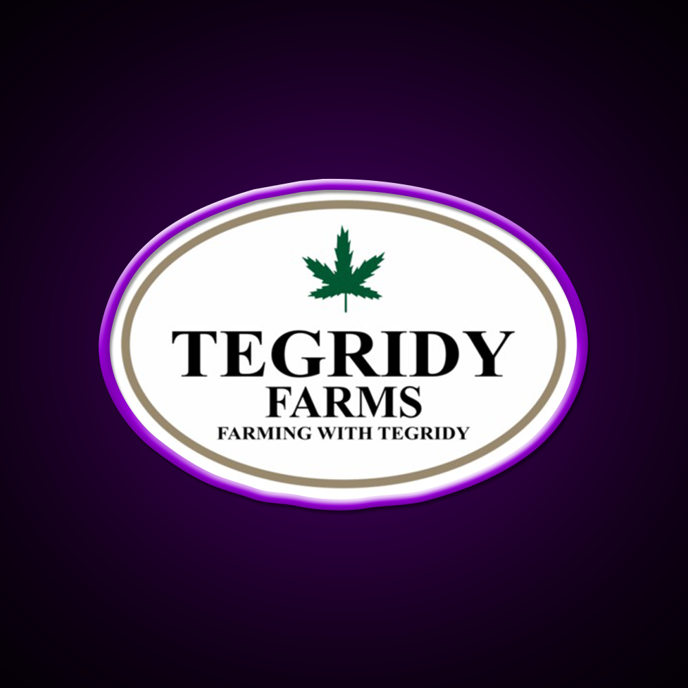 Tegridy Farms Hemp Inspired Green Leaf Led Neon Sign Wall Decor Rgb Color - LED neon sign view 9
