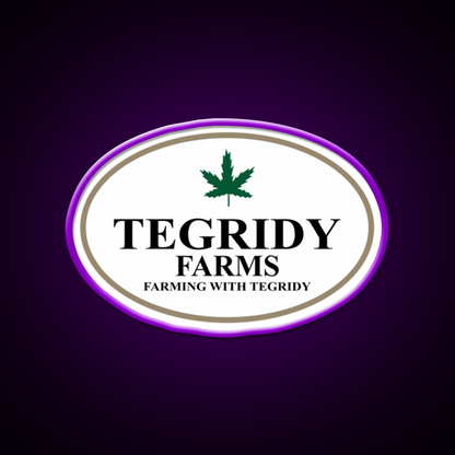 Tegridy Farms Hemp Inspired Green Leaf Led Neon Sign Wall Decor Rgb Color - LED neon sign view 9