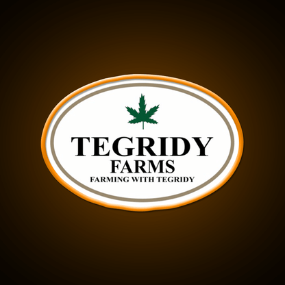 Tegridy Farms Hemp Inspired Green Leaf Led Neon Sign Wall Decor Rgb Color - Shineneon