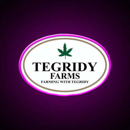 Tegridy Farms Hemp Inspired Green Leaf Led Neon Sign Wall Decor Rgb Color - Shineneon