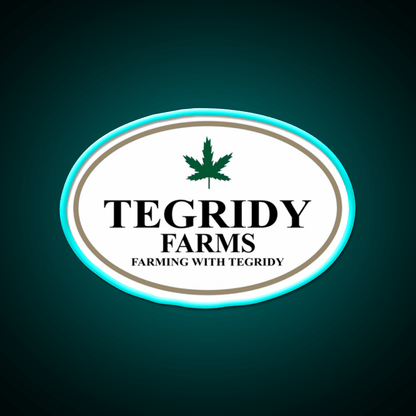 Tegridy Farms Hemp Inspired Green Leaf Led Neon Sign Wall Decor Rgb Color - Shineneon