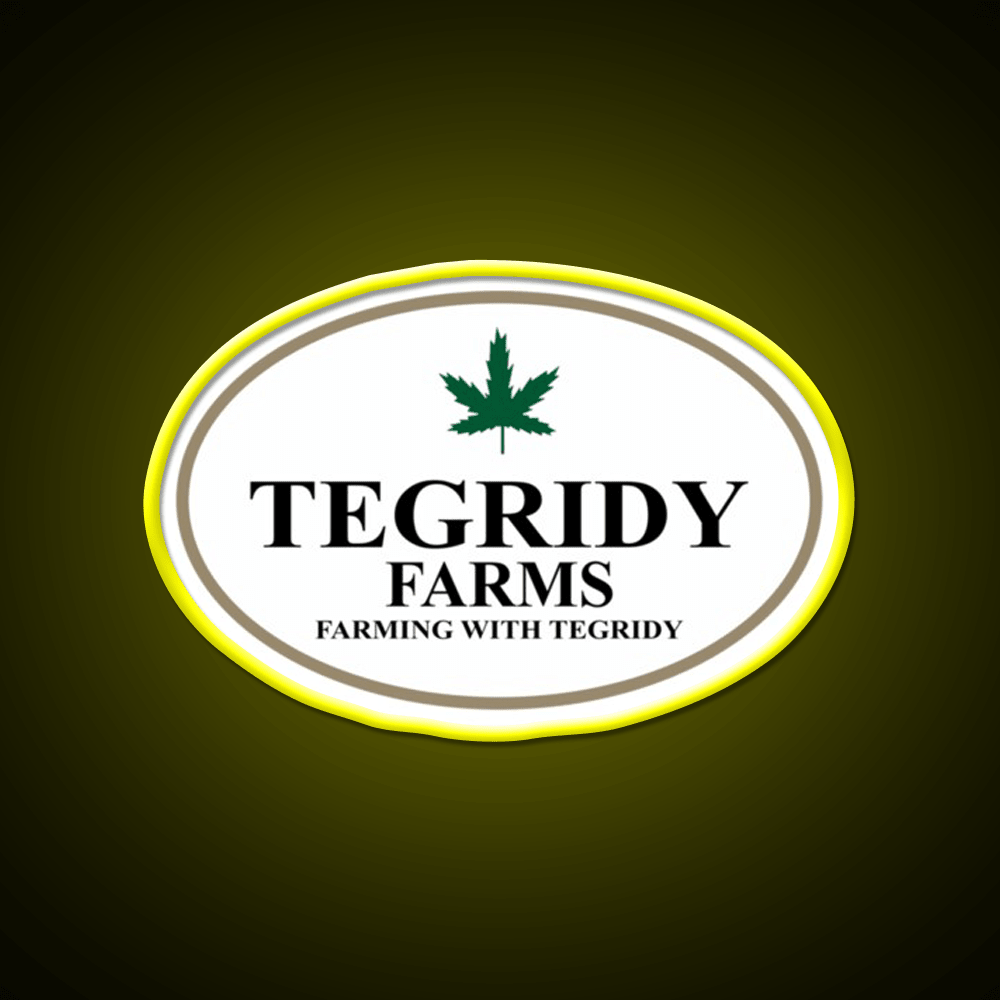 Tegridy Farms Hemp Inspired Green Leaf Led Neon Sign Wall Decor Rgb Color - Shineneon