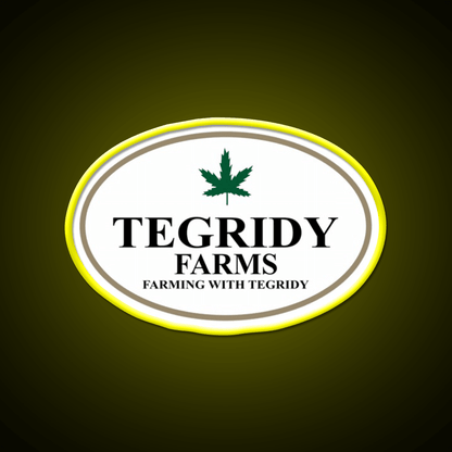 Tegridy Farms Hemp Inspired Green Leaf Led Neon Sign Wall Decor Rgb Color - Shineneon
