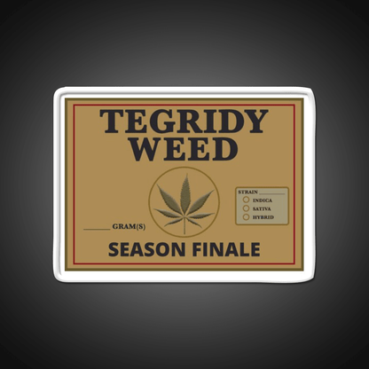 Tegridy Weed From Tegridy Farms Season Green Leaf Led Neon Sign Rgb Color - Shineneon