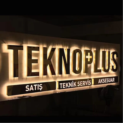 Teknoplus 3D Backlit Channel Letters Led Light Sign - Shineneon