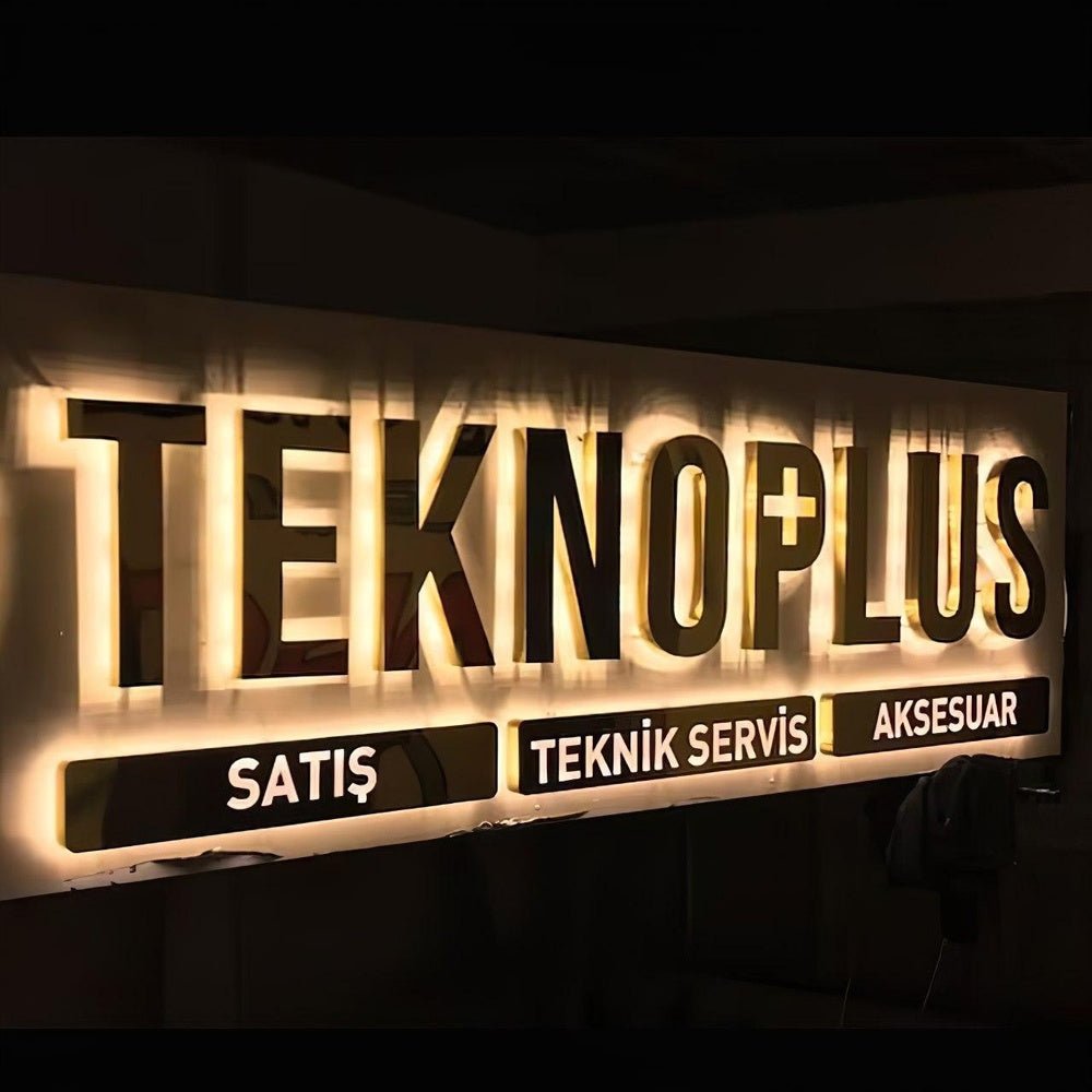 Teknoplus 3D Backlit Letters Business Metal Led Sign - Shineneon