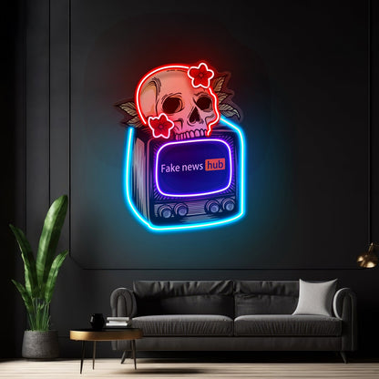 Television Skull Vibe Led Neon Sign Light Custom Led Signs - Shineneon