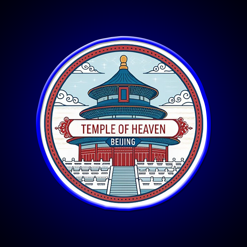 Temple Of Heaven Asian Cultural Led Neon Sign Rgb Color - LED neon sign view 5