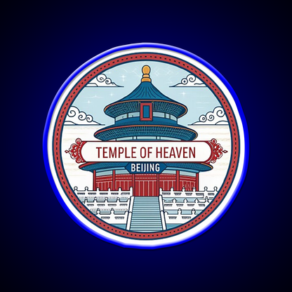 Temple Of Heaven Asian Cultural Led Neon Sign Rgb Color - LED neon sign view 5