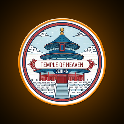 Temple Of Heaven Asian Cultural Led Neon Sign Rgb Color - LED neon sign view 6