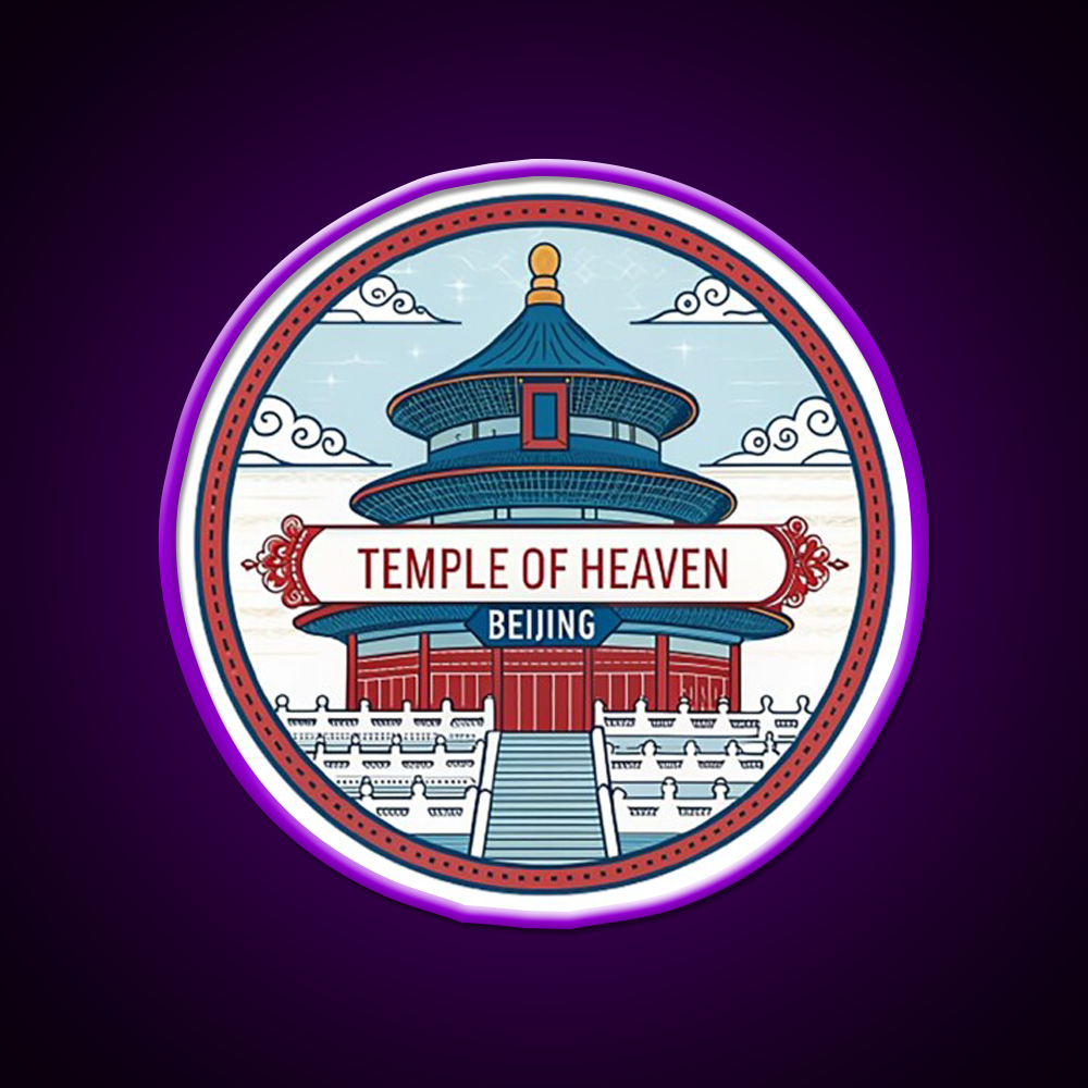 Temple Of Heaven Asian Cultural Led Neon Sign Rgb Color - LED neon sign view 9
