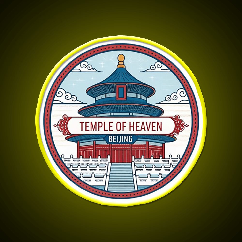 Temple Of Heaven Asian Cultural Led Neon Sign Rgb Color - Shineneon