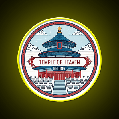 Temple Of Heaven Asian Cultural Led Neon Sign Rgb Color - Shineneon