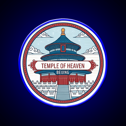 Temple Of Heaven Asian Cultural Led Neon Sign Rgb Color - Shineneon