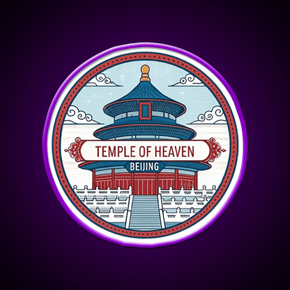 Temple Of Heaven Asian Cultural Led Neon Sign Rgb Color - Shineneon