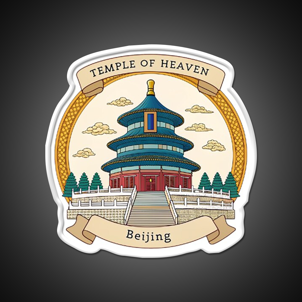 Temple Of Heaven Asian Cultural Led Neon Sign Wall Art Rgb Color - LED neon sign view 11