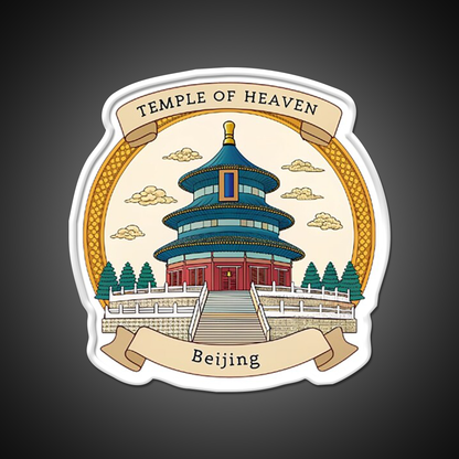 Temple Of Heaven Asian Cultural Led Neon Sign Wall Art Rgb Color - LED neon sign view 11