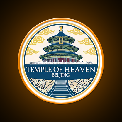 Temple Of Heaven Asian Cultural Led Neon Sign Wall Decor Rgb Color - LED neon sign view 6