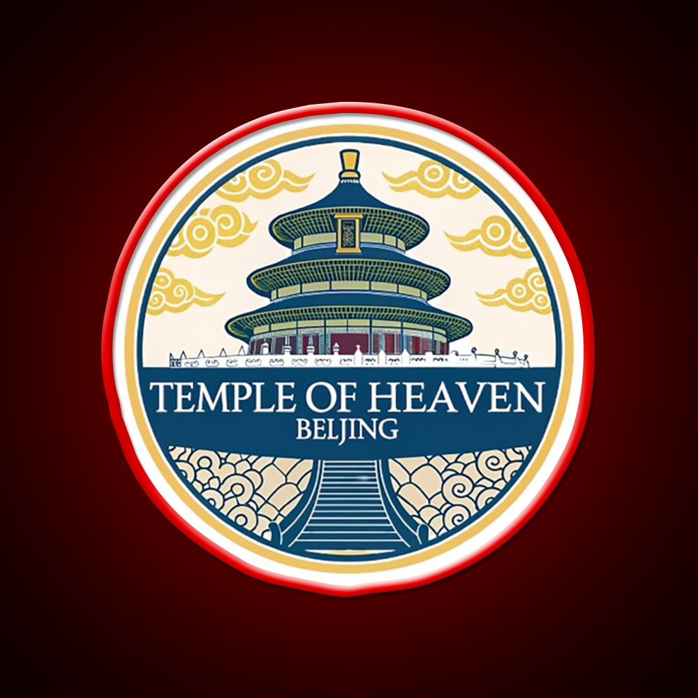 Temple Of Heaven Asian Cultural Led Neon Sign Wall Decor Rgb Color - LED neon sign view 10
