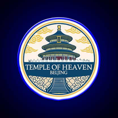 Temple Of Heaven Asian Cultural Led Neon Sign Wall Decor Rgb Color - Shineneon