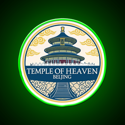 Temple Of Heaven Asian Cultural Led Neon Sign Wall Decor Rgb Color - Shineneon