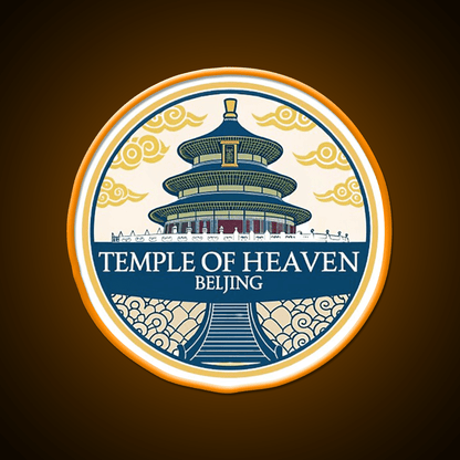 Temple Of Heaven Asian Cultural Led Neon Sign Wall Decor Rgb Color - Shineneon