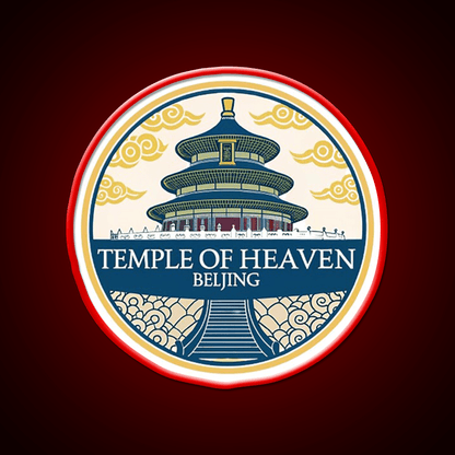 Temple Of Heaven Asian Cultural Led Neon Sign Wall Decor Rgb Color - Shineneon