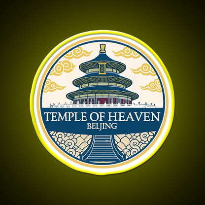 Temple Of Heaven Asian Cultural Led Neon Sign Wall Decor Rgb Color - Shineneon
