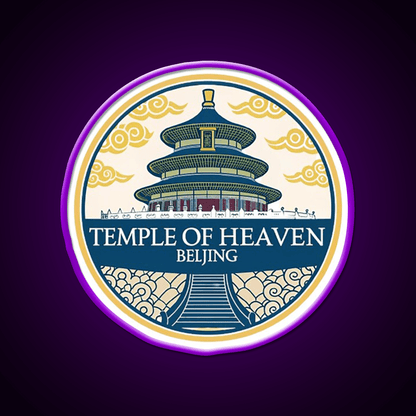Temple Of Heaven Asian Cultural Led Neon Sign Wall Decor Rgb Color - Shineneon