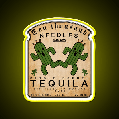 Ten Thousand Needles Tequila Party Drink Tequila Led Neon Sign Rgb Color - Shineneon