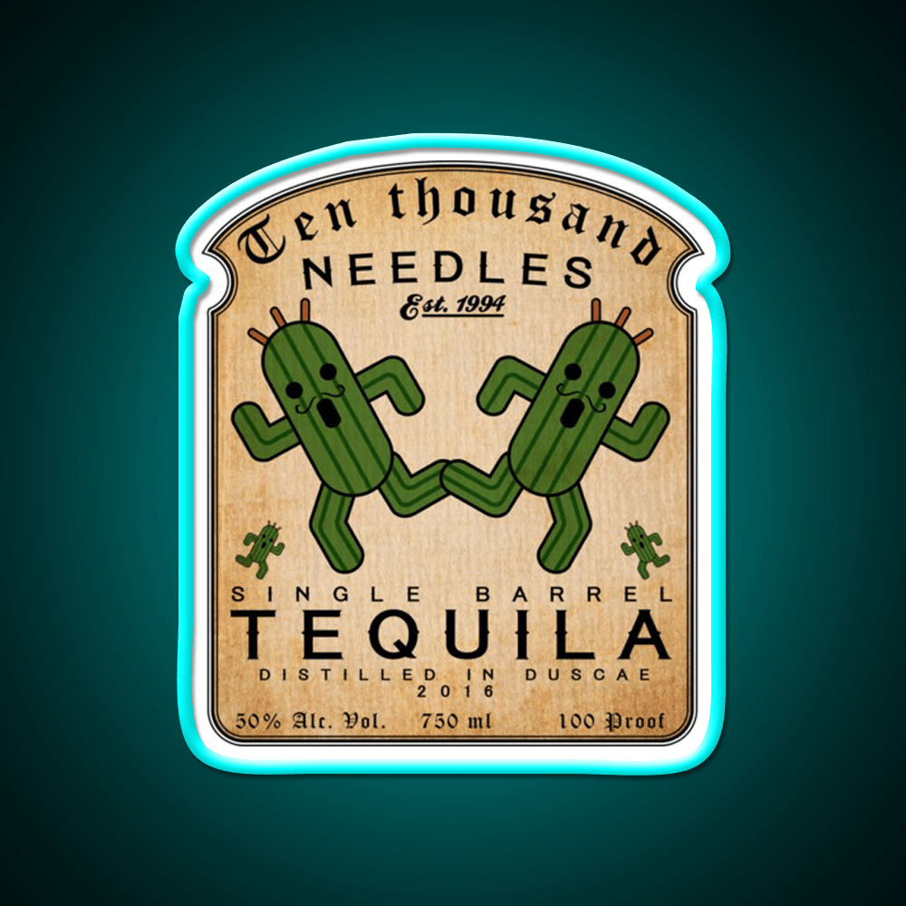 Ten Thousand Needles Tequila Party Drink Tequila Led Neon Sign Rgb Color - Shineneon