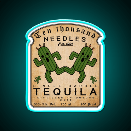 Ten Thousand Needles Tequila Party Drink Tequila Led Neon Sign Rgb Color - Shineneon