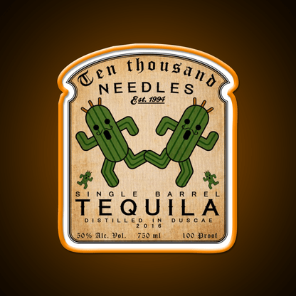 Ten Thousand Needles Tequila Party Drink Tequila Led Neon Sign Rgb Color - Shineneon