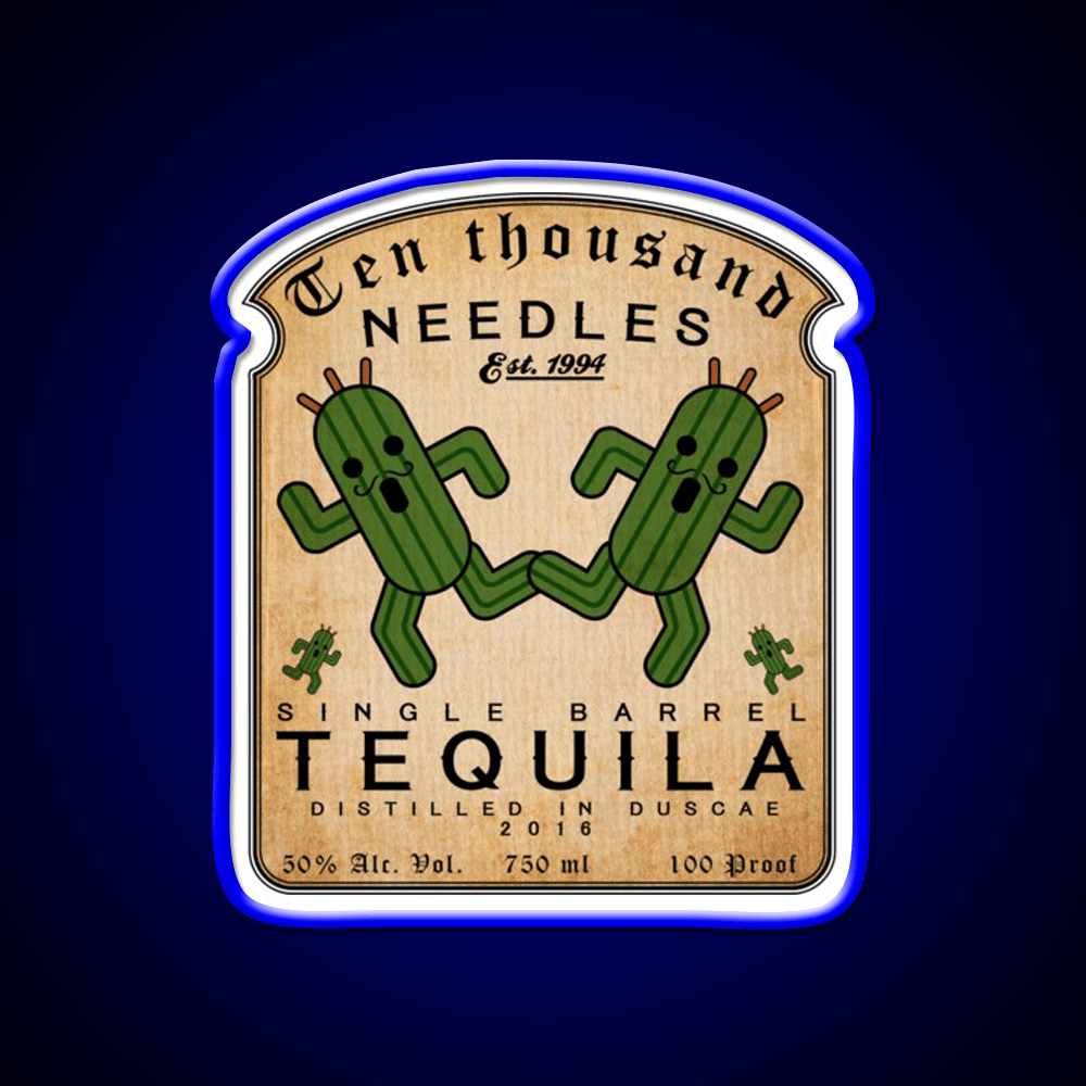 Ten Thousand Needles Tequila Party Drink Tequila Led Neon Sign Rgb Color - Shineneon