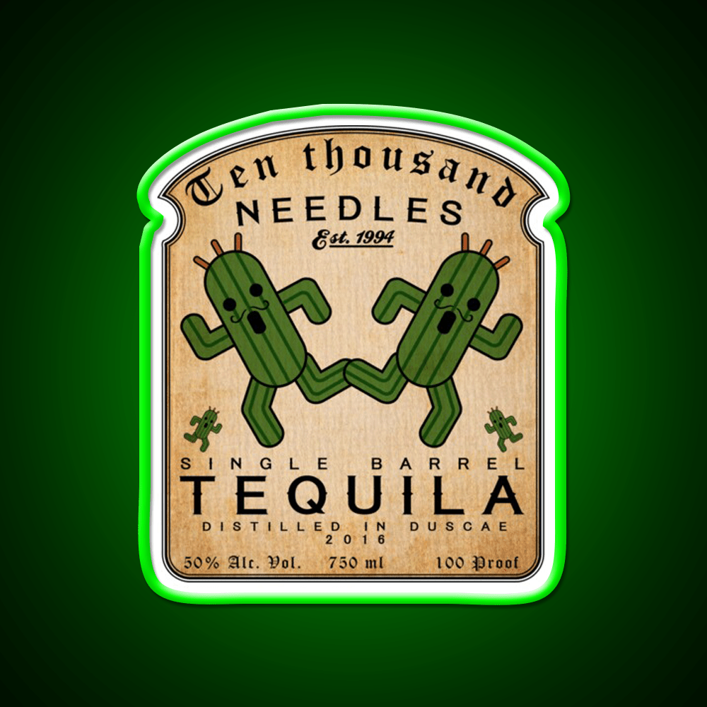 Ten Thousand Needles Tequila Party Drink Tequila Led Neon Sign Rgb Color - Shineneon