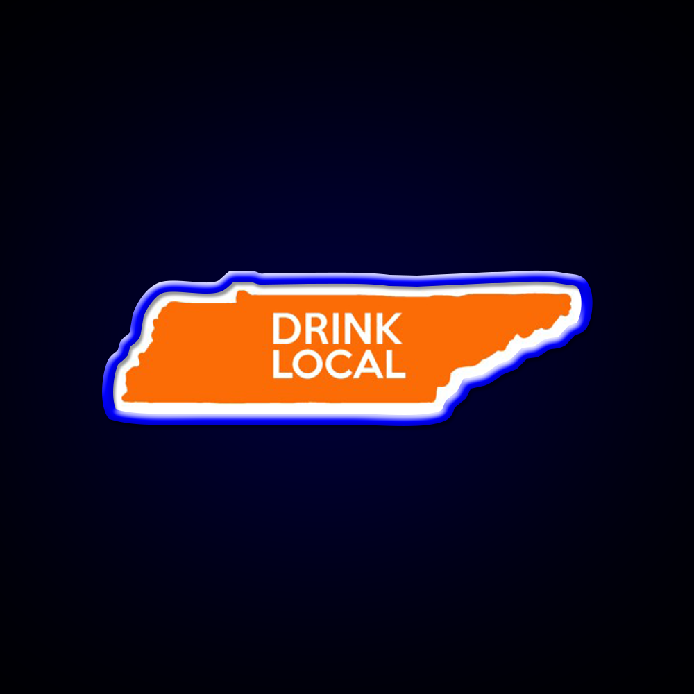 Tennessee Drink Local Tn Orange Beer Bar Decor Led Neon Sign Rgb Color - LED neon sign view 5
