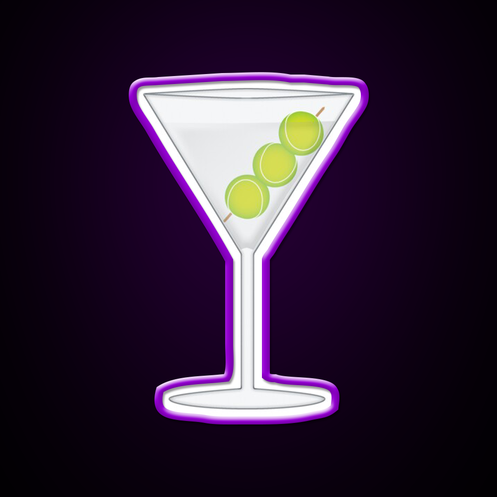 Tennis Martini Cocktail Bar Decor Led Neon Sign Rgb Color - LED neon sign view 9