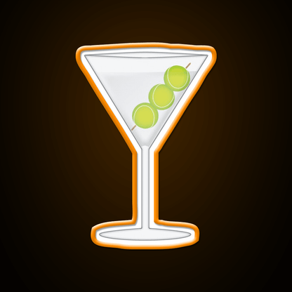 Tennis Martini Cocktail Bar Decor Led Neon Sign Rgb Color - Shineneon